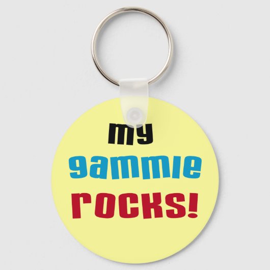 Porte-clés My Gammie Rocks T-shirts et cadeaux (Recto)