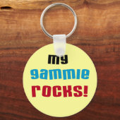 Porte-clés My Gammie Rocks T-shirts et cadeaux (Recto)