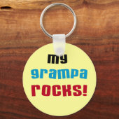 Porte-clés My Grampa Rocks T-shirts et cadeaux (Recto)