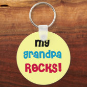 Porte-clés My Grand-pa Rocks Tshirts et cadeaux (Recto)