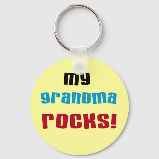 Porte-clés My Grandma Rocks T-shirts et cadeaux (Recto)