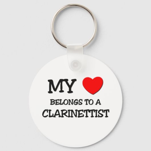 Porte-clés My Heart Belongs To A CLARINETTIST (Recto)