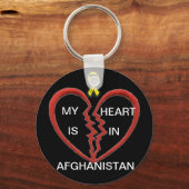 Porte-clés My heart is in Afghanistan (Recto)
