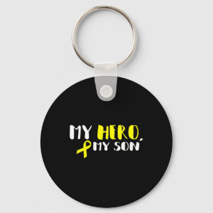 Porte-clés My Hero My Son - Gold Ribbon Prix pour le cancer d