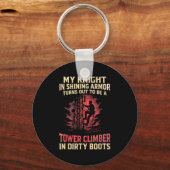 Porte-clés My Knight In Shining Funny Tower Climber Wife Wome (Recto)
