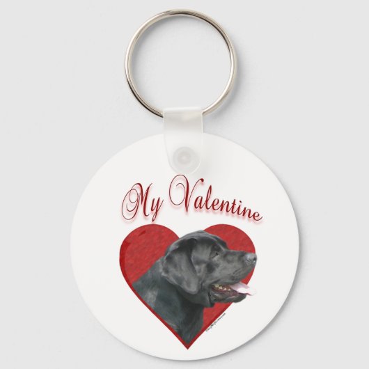 Porte-clés My Labrador Retriever Valentine (Recto)