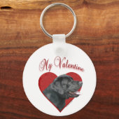 Porte-clés My Labrador Retriever Valentine (Recto)