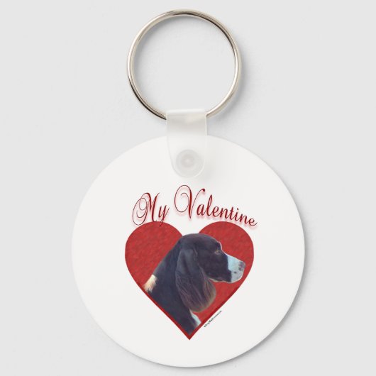 Porte-clés My Liver English Springer espagnol Valentine (Recto)