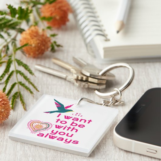 Porte-clés My love (Devant Droit)