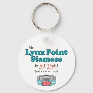 Porte-clés My Lynx Point Siamese is All That! Funny Kitty