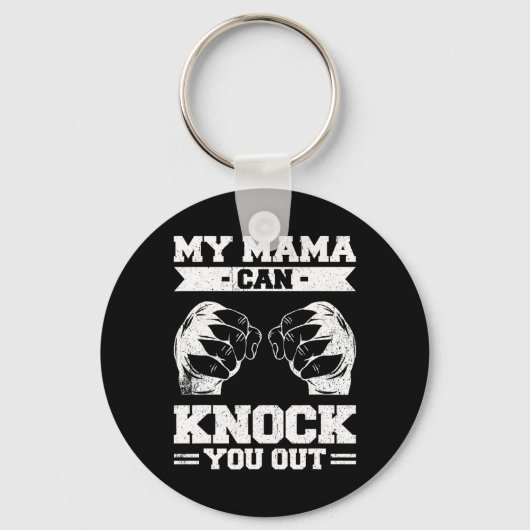 Porte-clés My Mama Can Knock You Out Kickboxing  (Recto)