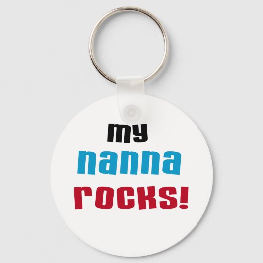 Porte-clés My Nanna Rocks T-shirts et cadeaux (Recto)