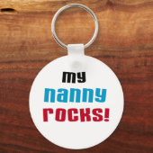 Porte-clés My Nanny Rocks T-shirts et cadeaux (Recto)