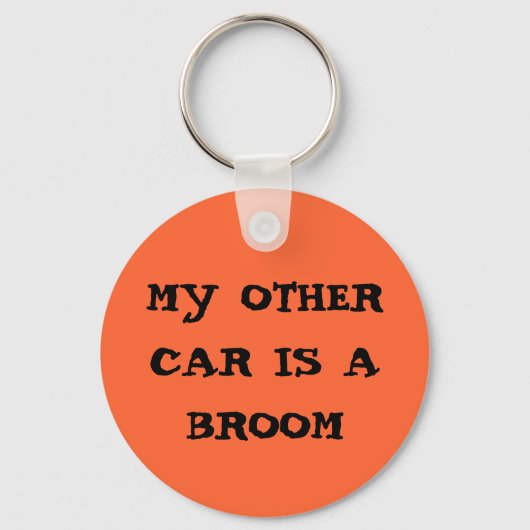 Porte-clés my other car is a broom (Recto)