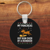 Porte-clés My Pancreas Got Run Over By A Reindeer Christmas D (Recto)