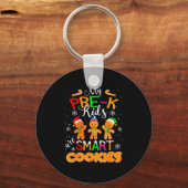 Porte-clés My Pre-k Kids Are Smart Cookies Christmas Teacher (Recto)