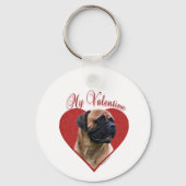 Porte-clés My Red Bullmastiff Valentine (Verso)