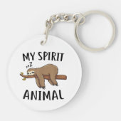 Porte-clés My Spirit Animal Funny Sloth Cadeau (Dos)