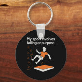 Porte-clés My Sport Involves Falling On Purpose Climbing Humo (Recto)