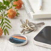 Porte-clés Myanmar, lever du soleil de Bagan (Côté)