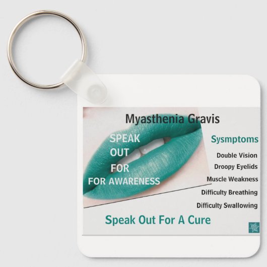 Porte-clés Myasthenia Gravis Porte - clé (Recto)