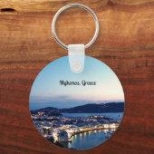 Porte-clés Mykonos, panorama sur la Grèce (Recto)