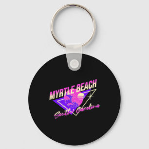 Porte-clés Myrtle Beach Caroline du Sud 80s Rétro Sc Vacances