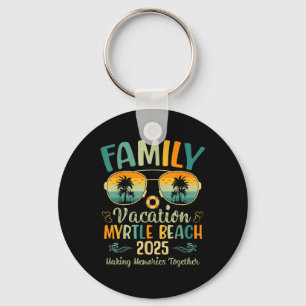 Porte-clés Myrtle Beach Vacation Familiale 2025 Correspondant