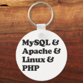 Porte-clés Mysql Apache Linux PHP (Recto)