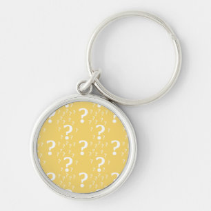 Porte-clés Mystère question marque énigme puzzle jaune