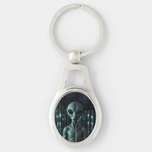 Porte-clés Mysterious Grey Alien (Devant)