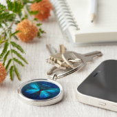 Porte-clés Mystic Blue Butterfly Custom (Côté)