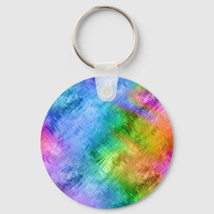 Porte-clés Mystic Topaz Blue Glassy Texture