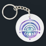 Porte-clés Mystical Eye Magique Elegant Boho Aquarelle<br><div class="desc">Ajoutez votre propre texte pour customiser cette conception. Visitez ma boutique pour plus de designs amusants ou contactez-moi pour un travail sur mesure ! MERCI! Et s'il vous plaît,  marquez-moi aussi sur instagram à @shoshannahscribbles ! Merci ! :)</div>