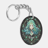 Porte-clés Mystical Virgo Zodiac Artwork  (Devant gauche)
