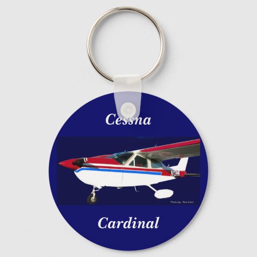 Porte-clés N13HK Portrait, Cessna, Cardinal (Recto)