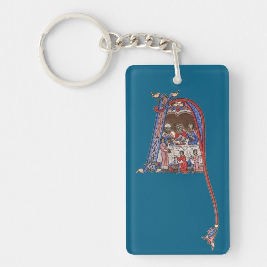 Porte-clés N initial éclairé (Devant)