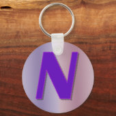 Porte-clés N monogramme violet (Recto)