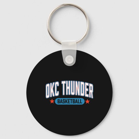Porte-clés N Oklahoma City Thunder Sketll Americana  (Recto)