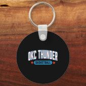 Porte-clés N Oklahoma City Thunder Sketll Americana  (Recto)