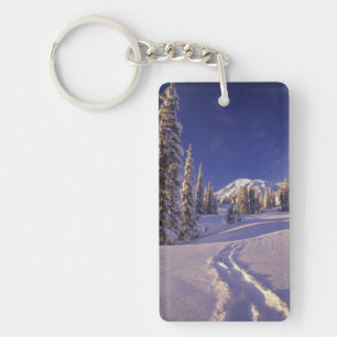 Porte-clés NA, États-Unis, Washington, Mt. Rainier NP, raquet