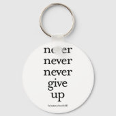 Porte-clés N'abandonnez jamais (Recto)