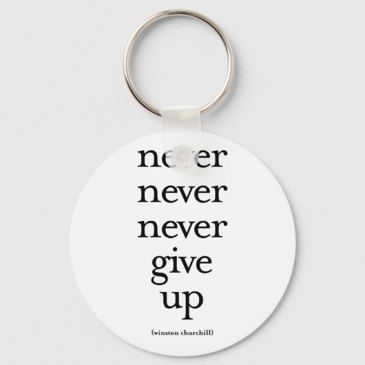 Porte-clés N'abandonnez jamais (Recto)