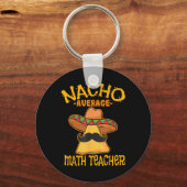 Porte-clés Nacho Moyenne Mathématiques Enseignant Mathématiqu (Recto)