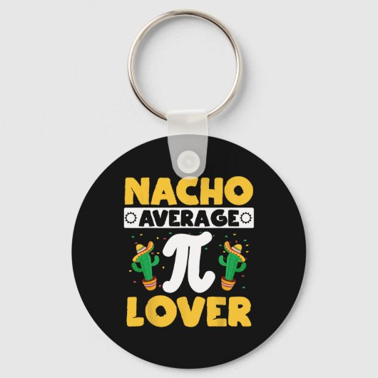Porte-clés Nacho Moyenne Pi Lover Math Enseignant Mathématici (Recto)