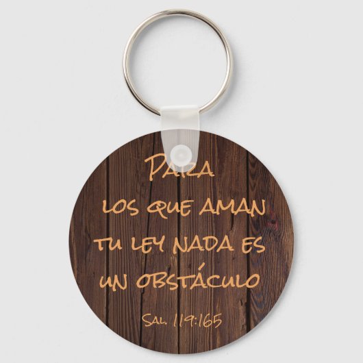 Porte-clés Nada es un obstáculo para los que aman tu ley (Recto)