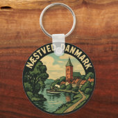 Porte-clés Næstved Denmark Church (Verso)