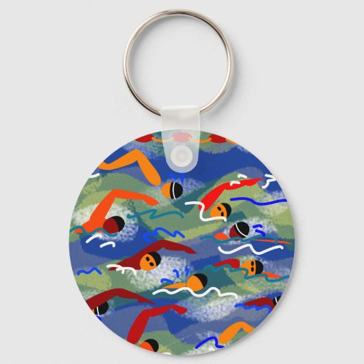 PORTE-CLÉS NAGE OUVERT (Recto)