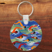 PORTE-CLÉS NAGE OUVERT (Recto)