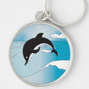 Porte-clés Nager Avec Les Dauphins
